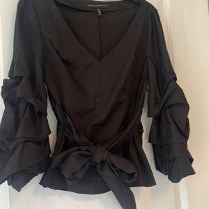 White House Black Market Elegant Black Women's Top